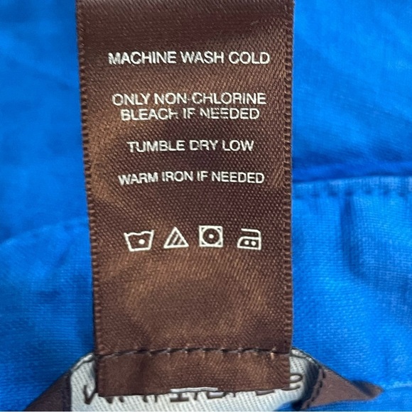 Multiples | Royal Blue Ruffle Linen Open Blazer - Picture 7 of 7